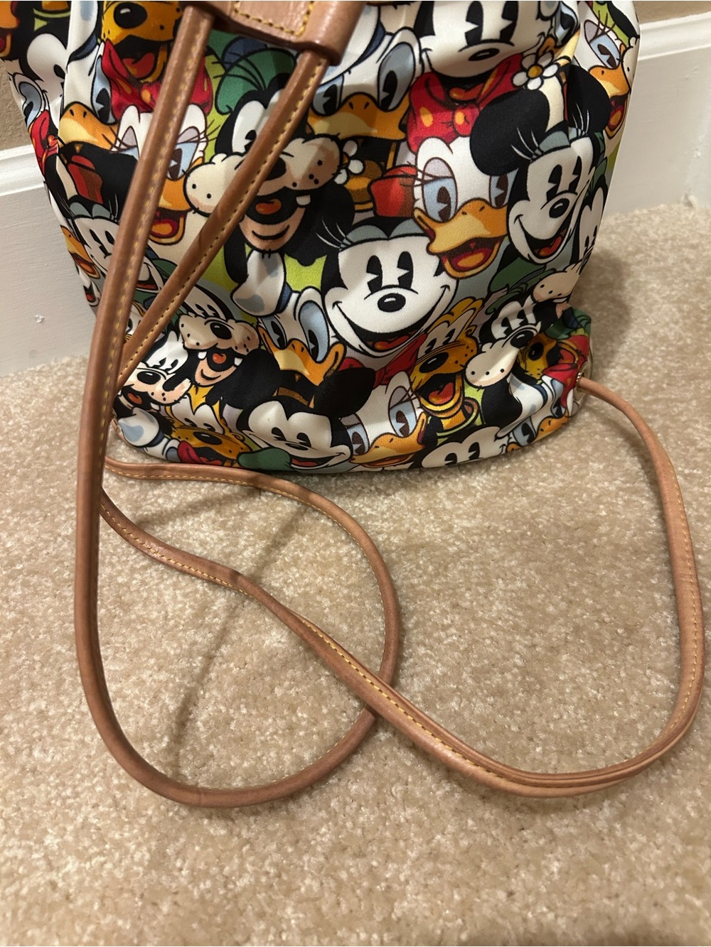 Dooney & Bourke Multicolor Disney Character Drawstring Backpack - Picture 4 of 8
